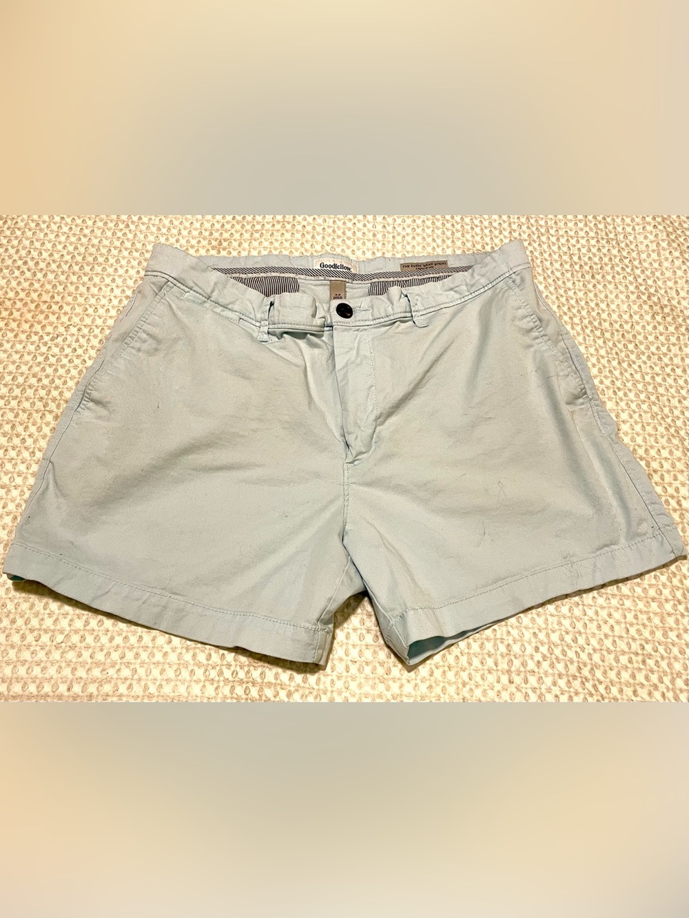 Goodfellow & Co Light Blue CLASSIC Flat Front Chino Shorts-